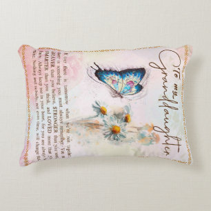 Personalised Letter To My Granddaughter Decorative Cushion