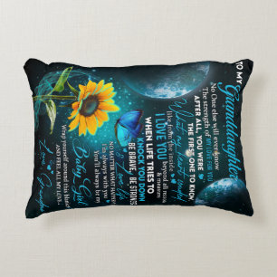 Personalised Letter To My Granddaughter Decorative Cushion