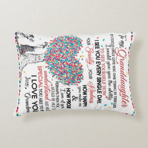 Personalised Letter To My Granddaughter From Gran Decorative Cushion