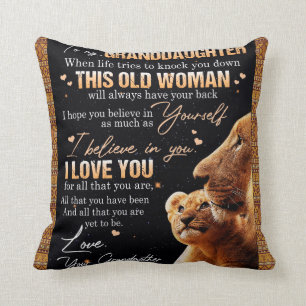 Personalised Letter To My Granddaughter From Grand Cushion