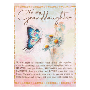Personalised Letter To My Granddaughter Tablecloth