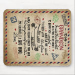 Personalised Letter To My GrandSon, Birthday Gift Mouse Mat<br><div class="desc">Personalised Letter To My GrandSon,  Birthday Gift</div>