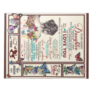 Personalised Letter To My Loving Daughter Notepad