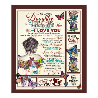 Personalised Letter To My Loving Daughter Photo Print
