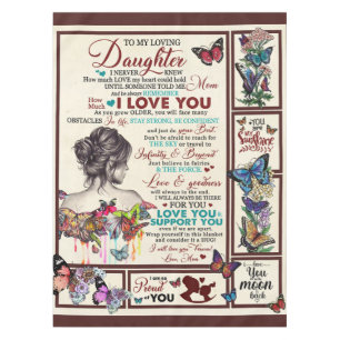 Personalised Letter To My Loving Daughter Tablecloth