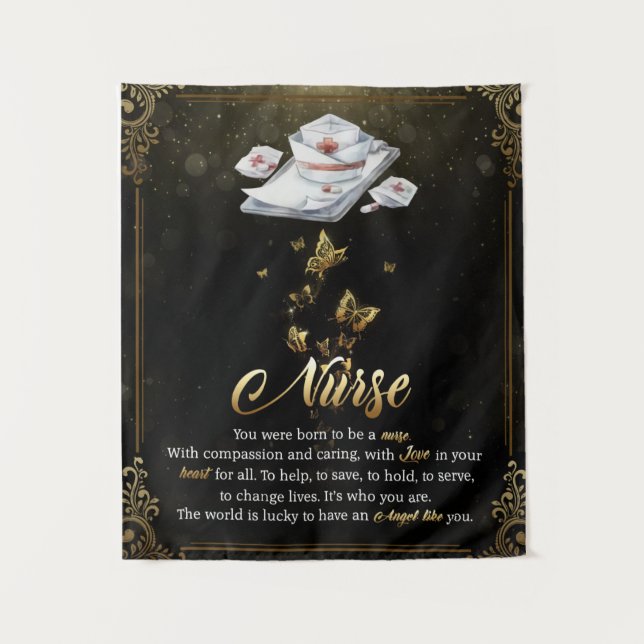 Personalised Letter To My Nurse Tapestry (Front)