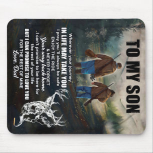 Personalised Letter To My Son From Dad Blanket, Mouse Mat