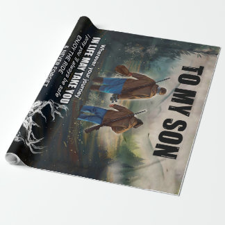 Personalised Letter To My Son From Dad Blanket, Wrapping Paper