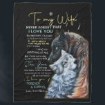 Personalised Letter To My Wife Fleece Blanket<br><div class="desc">Personalised Letter To My Wife</div>