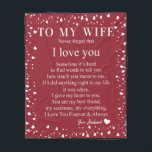 Personalised Letter To My Wife, Fleece Blanket<br><div class="desc">Personalised Letter To My Wife</div>