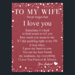 Personalised Letter To My Wife From Husband Gift Tablecloth<br><div class="desc">Personalised Letter To My Wife From Husband Gift !! Give a Gift mean for your wife,  His sure sure very happy !!</div>