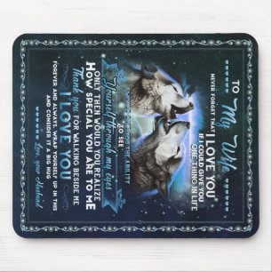 Personalised Letter To My Wife From Husband Mouse Mat
