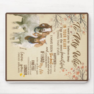 Personalised Letter To My Wife Love From Husband Mouse Mat