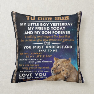 Personalised Letter To Our Son Cushion