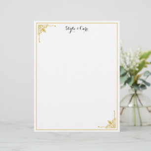Personalised Letterhead with Your Name in Style