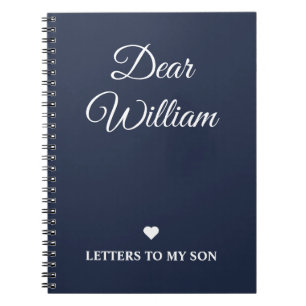 Personalised Letters to My Son Notebook