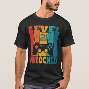 Personalised Level Unlocked Funny Video Gamer Gift T-Shirt