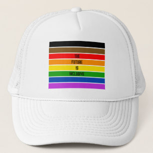 Personalised LGBTQ People of Colour Inclusive Flag Trucker Hat