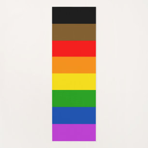 Personalised LGBTQ People of Colour Inclusive Flag Yoga Mat