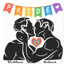 Personalised LGBTQ+ Sticker, Pride Sticker 