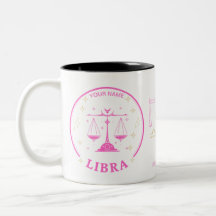 Personalised Libra Zodiac 11 oz Coffee Mug