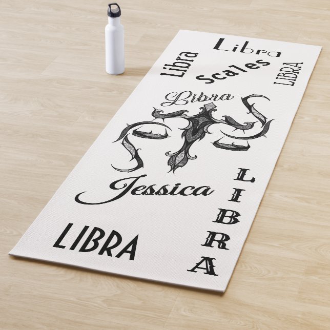 Personalised Libra Zodiac Yoga Mat (In Situ)