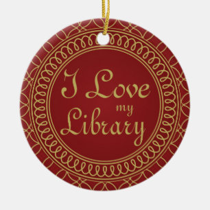 Personalised Library Ornament Librarian Gift