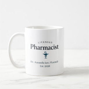 Personalised Licensed Pharmacist Coffee Mug
