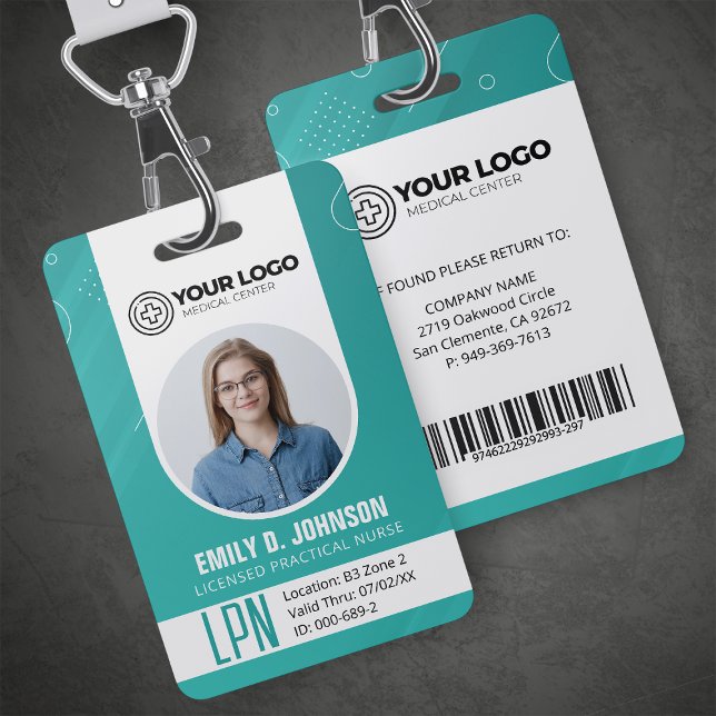 Personalised Licensed Practical Nurse LPN Photo ID Badge (Creator Uploaded)