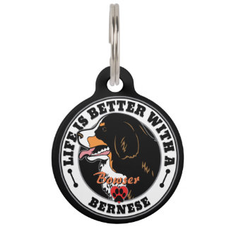 Personalised Life Is Better With A Bernese Pet Tag