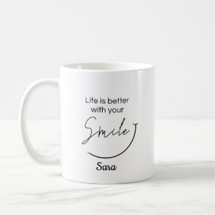 Personalised Life Is Better With Your Smile Mug