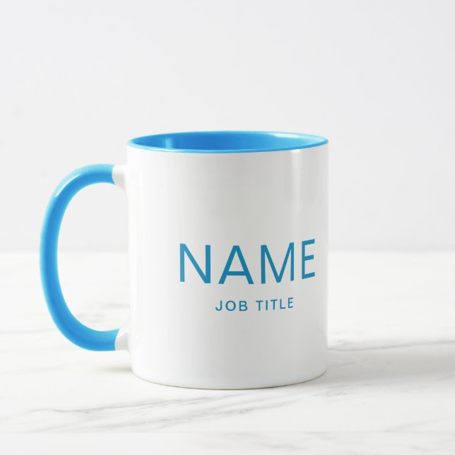 Personalised Light Blue Combo Mug with Your Name (Left)