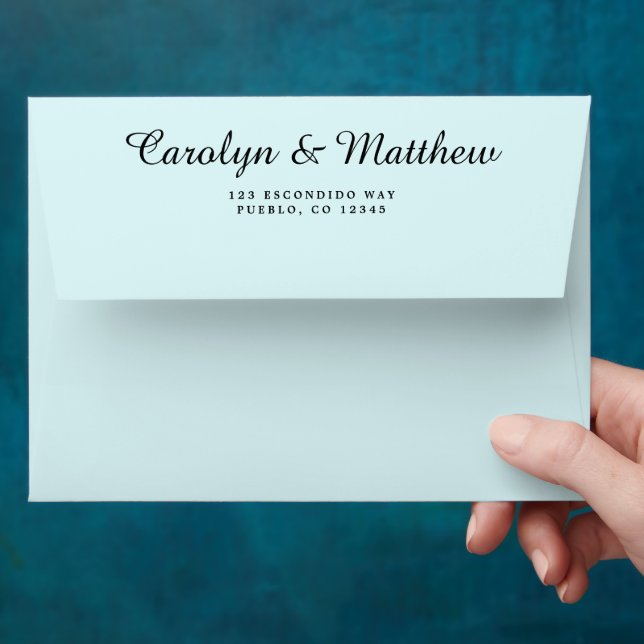 Personalised Light Blue Envelope (Hand)