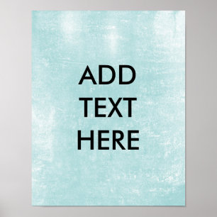 Personalised Light Blue Paper Background Print