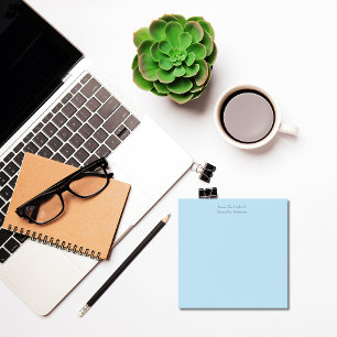 Personalised Light Blue Post it Note pads