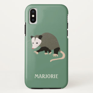 Personalised Light Green Cute Cartoon Possum Case-Mate iPhone Case