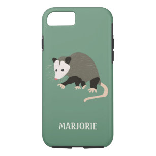 Personalised Light Green Cute Cartoon Possum Case-Mate iPhone Case