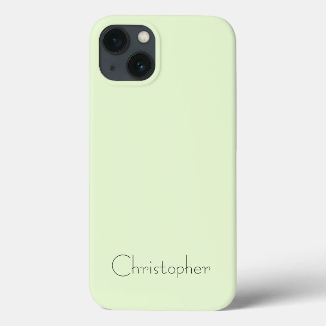 Personalised light green Radial Texture Case-Mate iPhone Case (Back)