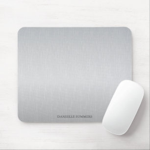 Personalised light grey background  mouse mat
