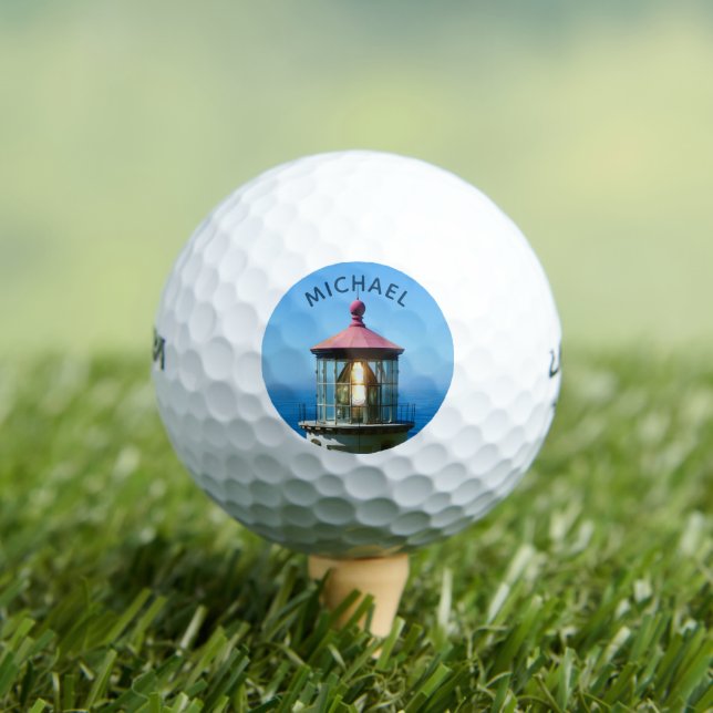 Personalised Lighthouse Golf Balls (Insitu Tee)