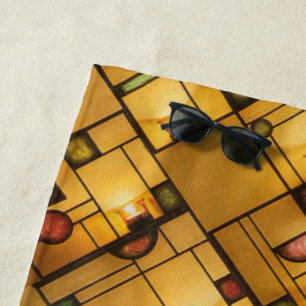 Personalised Lights on the Inside Graphic Art Beach Towel