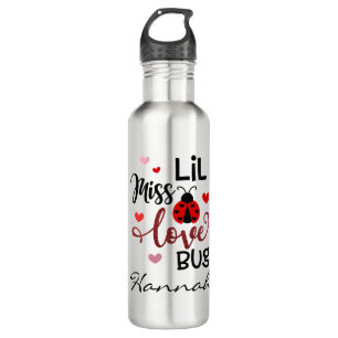 Personalised Lil Miss Love Bug 710 Ml Water Bottle