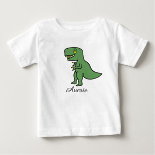 Personalised Li'l T-Rex Baby T-Shirt