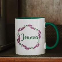 Personalised Lilac Name Mug | Custom Gifts for Her
