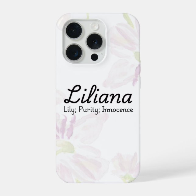 Personalised Liliana Phone Case (Back)