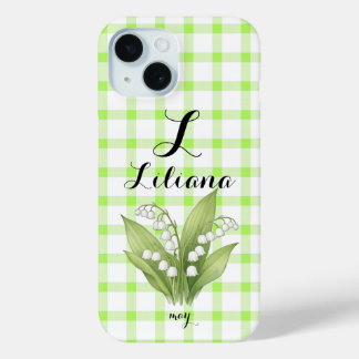Personalised Lily of the Valley Name Phone Case