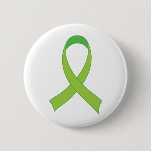 Personalised Lime Green Awareness Gift 6 Cm Round Badge