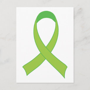 Personalised Lime Green Awareness Gift Postcard
