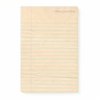 Personalised Lined School Notebook Paper Notepad