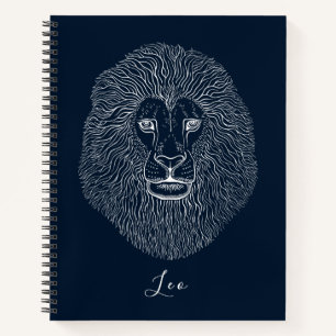 Personalised Lion Head Graphics Notebook